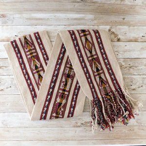 VINTAGE Hand Knit Southwestern Sash Belt - Sz OS